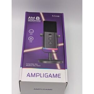 FIFINE XLR/USB  Dynamic Gaming Microphone for Streaming ,PC Computer‎ Mac Ps4, 5